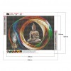 40x30cm Buddha - Full Round Diamond - 40x30cm
