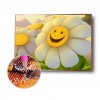 Smile Flower - Full Round Diamond - 30x40cm