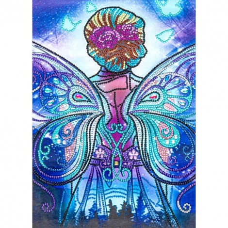 Fairy Wings - Special Shaped Diamond - 30x40cm