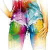Colorful Shorts - Full Round Diamond - 40x40cm