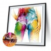 Colorful Shorts - Full Round Diamond - 40x40cm