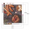 Yummy Food - Full Diamond Painting - 30x30cm