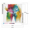 Colorful Shorts - Full Round Diamond - 40x40cm
