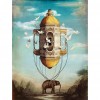 Square Elephant and Dove - Full Square Diamond - 40x50cm