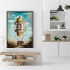 Square Elephant and Dove - Full Square Diamond - 40x50cm