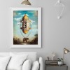 Square Elephant and Dove - Full Square Diamond - 40x50cm