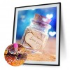 Letter in A Bottle - Full Round Diamond - 30x40cm