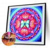 Datura Flowers-Round Diamond-30x30CM