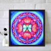 Datura Flowers-Round Diamond-30x30CM