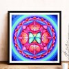 Datura Flowers-Round Diamond-30x30CM