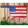 American Flag - Full Round Diamond - 40x30cm