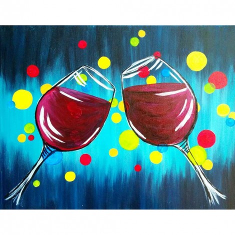 Cheers - Full Round Diamond - 40x30cm
