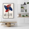 Canvas Full Round Diamond Painting Kite DIY Rhinestone Wall Picture Craft