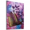 Butterfly in Book - Special Shaped Diamond - 25x30cm