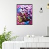 Butterfly in Book - Special Shaped Diamond - 25x30cm