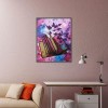 Butterfly in Book - Special Shaped Diamond - 25x30cm