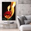 Burning Rose - Full Round Diamond - 30x40cm
