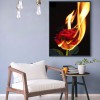Burning Rose - Full Round Diamond - 30x40cm