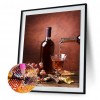 Wine Bottle - Full Round Diamond - 40x50cm