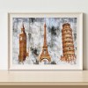 Diamond Painting European Towers Full Round Resin Rhinestone Wall Picture