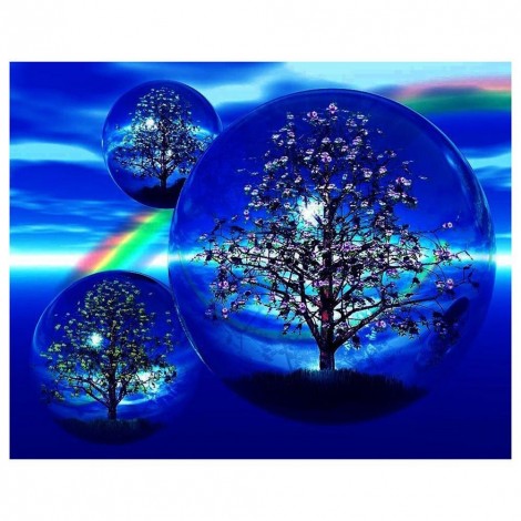 Novelty Tree Ball - Full Round Diamond - 30x25cm