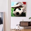 Football Boy Hanging - Full Round Diamond - 30x40cm