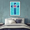 Cross  - Full Round Diamond - 30x40cm