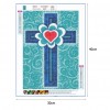 Cross  - Full Round Diamond - 30x40cm