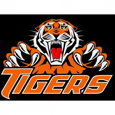 Tiger Logo - Full Round Diamond - 40x30cm
