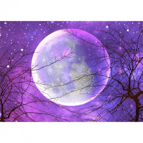 Moon - Full Round Diamond - 30x40cm