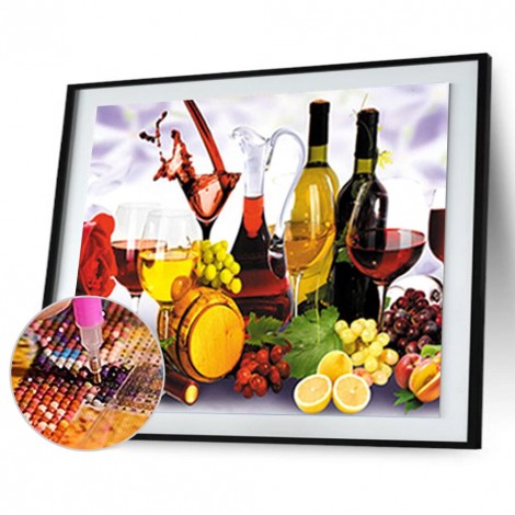 Rose Wine - Partial Round Diamond -