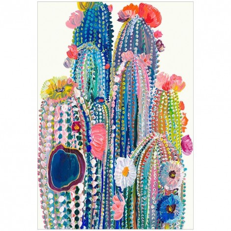 Cactus - Full Round Diamond - 30x40cm