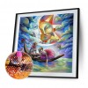 Cartoon Sun and Moon - Partial Round Diamond - 30x30cm