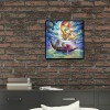 Cartoon Sun and Moon - Partial Round Diamond - 30x30cm