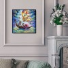 Cartoon Sun and Moon - Partial Round Diamond - 30x30cm