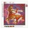 Sagittarius - Full Round Diamond - 30x30cm