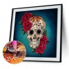 Novelty Skull - Full Round Diamond - 30x30cm