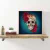 Novelty Skull - Full Round Diamond - 30x30cm