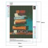 Bookshelf - Full Round Diamond - 30x40cm