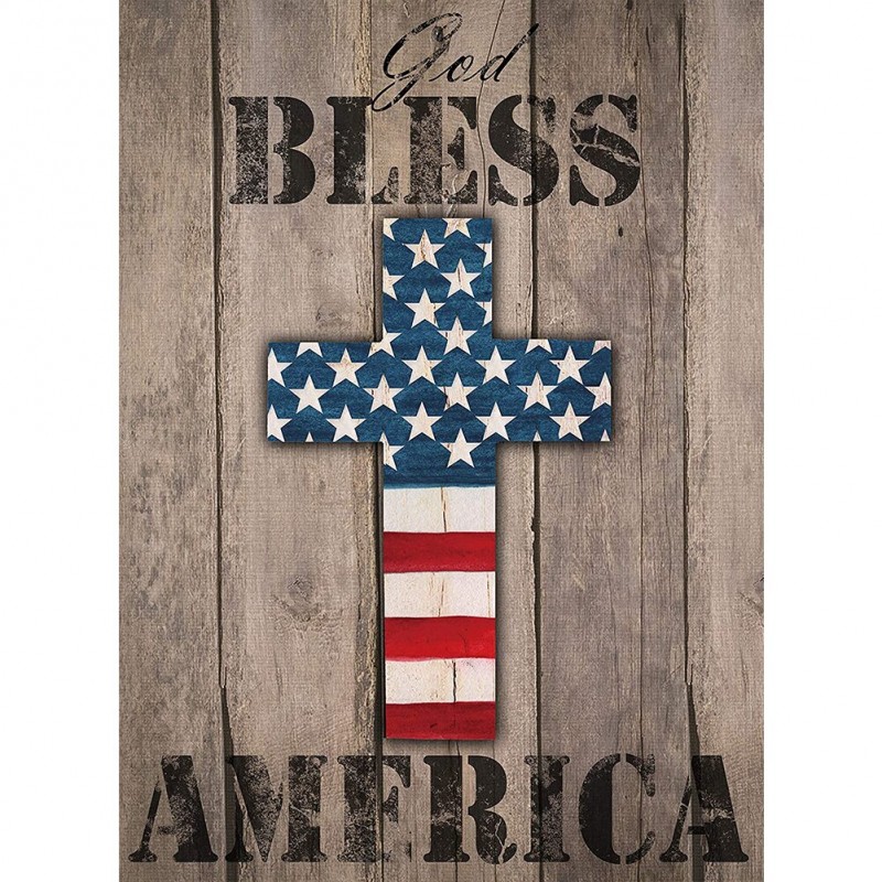 Cross American Flag ...