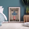 Cross American Flag - Full Round Diamond - 30*40cm