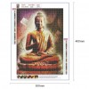 Buddha Statue  - Full Round Diamond - 30x40cm