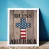 Cross American Flag - Full Round Diamond - 30*40cm