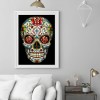 Flower Skull - Full Round Diamond - 30x40cm