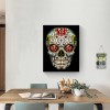 Flower Skull - Full Round Diamond - 30x40cm