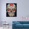 Skull - Full Round Diamond - 40x50cm