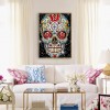 Skull - Full Round Diamond - 40x50cm