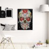 Skull - Full Round Diamond - 40x50cm