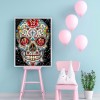 Skull - Full Round Diamond - 40x50cm