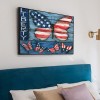 US Flag Butterflies - Full Round Diamond - 40x30cm